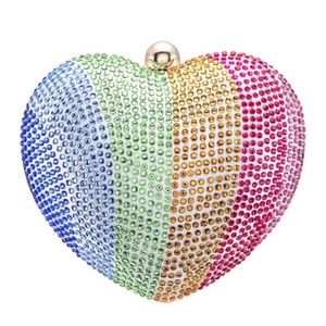 RAINBOW HEART CLUTCH